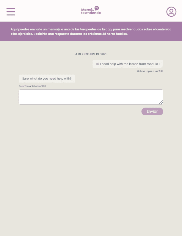 Therapist And User Workflows