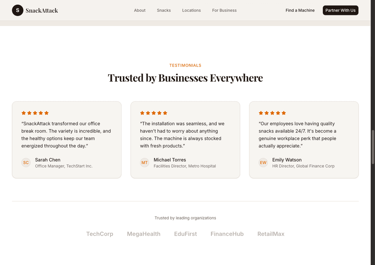 What We Built Into The Page